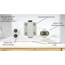 T & T Hardware Pressure Balance Cartridge – Compatible with Glacier Bay, Baypointe, Pegasus Faucets – Replaces PB0990, 19910PBX, 133807 – DIY Shower Valve Repair, White