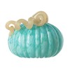 Glitzhome Fall Glass Pumpkin Decor Hand Blown Glass Pumpkin Table