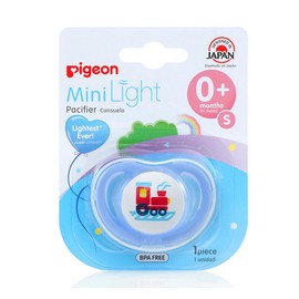 Pigeon Mini Light Pacifier - Single Pack, Small (0+ Months) / Sky Blue