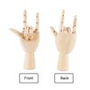 Art Wooden Hand,niCWhite Artist Jointed Articulated Mannequin Wood Hand,Sectioned Opposable