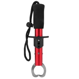 CHICIRIS Fish Lip Gripper One Hand Operation Antioxidation Fish Grip Holder Corrosion Resistant Stainless Steel with Hand Strap for Outdoor Fishing (11)