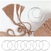 20Pcs Macrame Hoops Ring, BetterJonny 6 Inch Metal Craft Rings