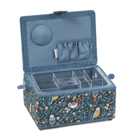 Hobby Gift Medium Sewing Craft Hobby Storage Box, Rectangle, Aviary