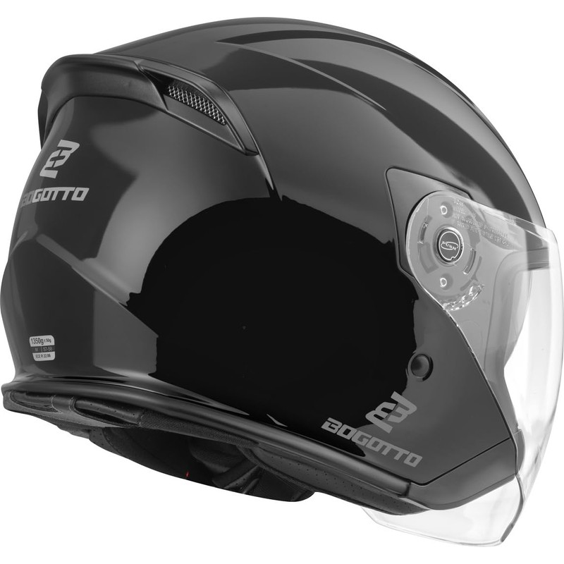 Bogotto H586 Jet Helmet, Black, M