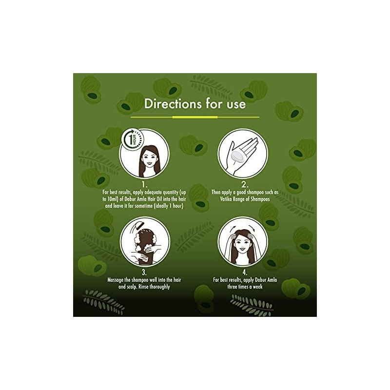 DABUR Dabur Amula Hair Oil Natural Care for Healthy, Long