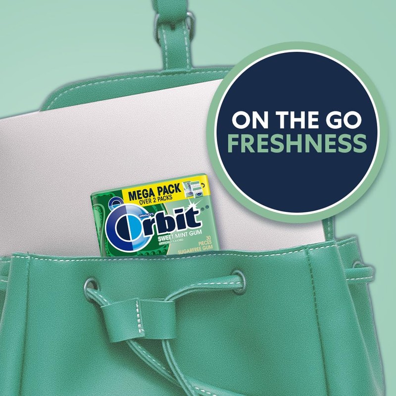 ORBIT Sweet Mint Gum Sugar Free Chewing Gum, 30 Ct