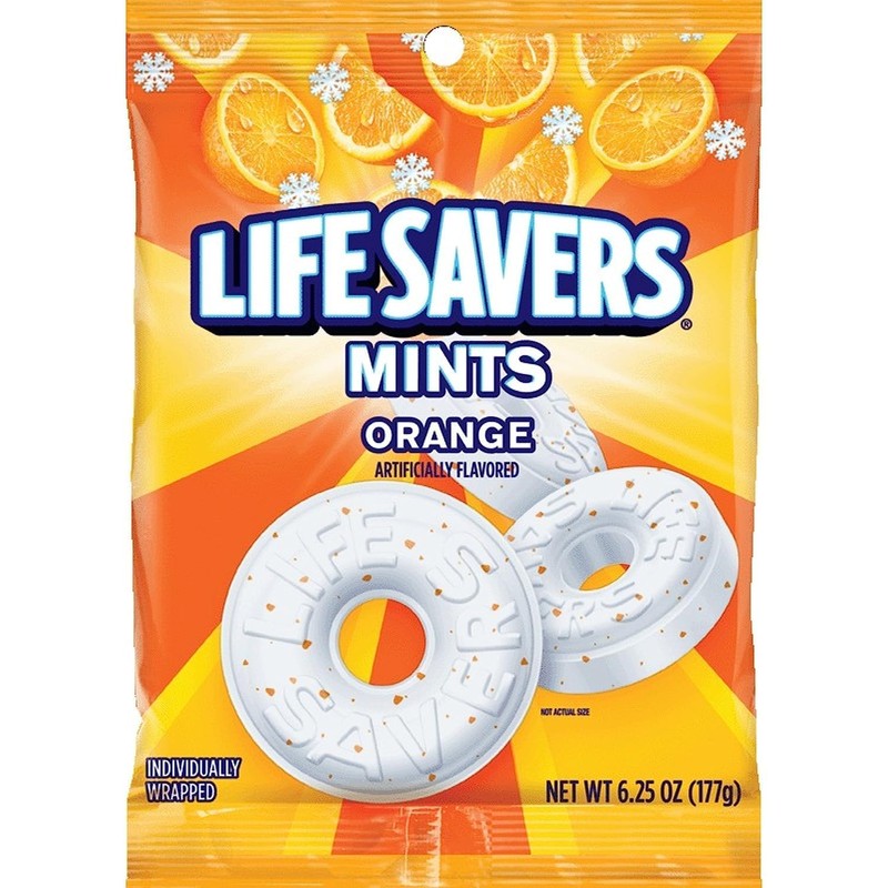 Orange Mint Life Savers - Pack of 4 - Individually