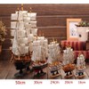 Southanshop Sailboat Model Handmade Finished Pirate Ship Interior Decoration (11.8