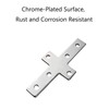 4 Pack Cross Mending Plate, Straight Support Brace Heavy Duty