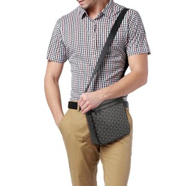 JONON Crossbody Bag For Men Vegan Leather Shoulder Messenger Purse Sling Satchel Bag For Work Business Travel, Blue