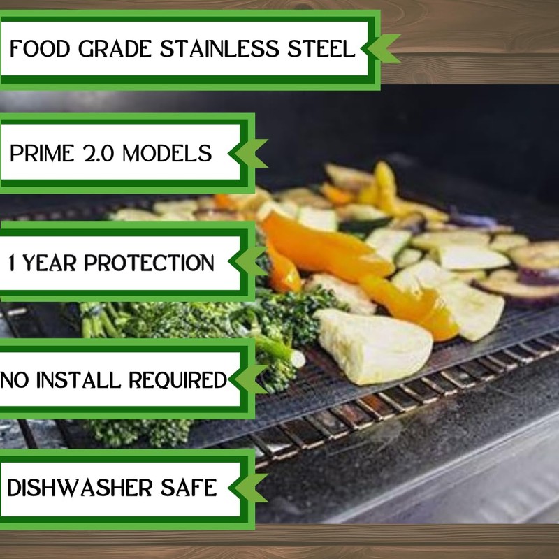 Genuine Green Mountain Grills Stainless Steel Upper Rack, GMG-6016, for