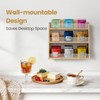 Bamboo Tea Bag Organizer, 3 Layer Tea Chests With Acrylic