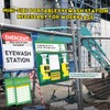 CGOLDENWALL Upgraded Portable Eye Wash Station OSHA Approved Emergency Eye