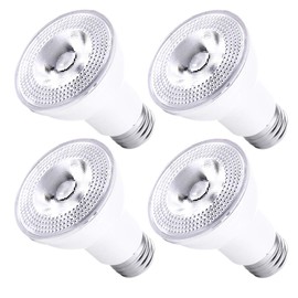Par20 Led Flood Light Bulbs 5000K Daylight Dimmable 50W Halogen Replacement 7W E26 40 Degree Spot Beam Angle Indoor Track Recessed Lighting Bulb 4-Pack