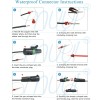 329PCS Weather Pack Connectors Kit, 23 Sets Waterproof Connector 1/2/3/4/6