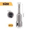3pcs Wing Nut Drill Bit, Steel Hurricane Shutter Drill Bit