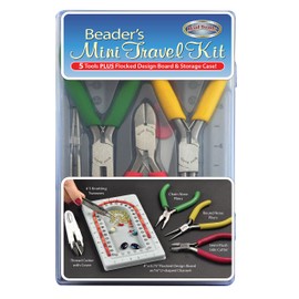 Bead Buddy Beader’s Mini Travel Kit-Bead Storage Case-5 Essential Beading Tools-Create Beading Projects Anywhere-Compact and Easy to Carry