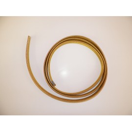 1/2" BRAIDED BRASS EXPANDABLE FLEX SLEEVE, WIRING HARNESS, LOOM, FLEXABLE WIRE COVER (1 Foot)