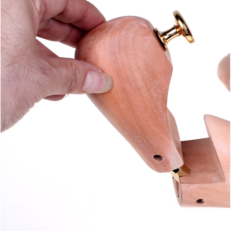 HIMRY Premium Shoe Tree, Adjustable, natual wood, in multiple sizes,