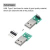sourcing map 10 Pcs USB Breakout Board USB 2.0 to