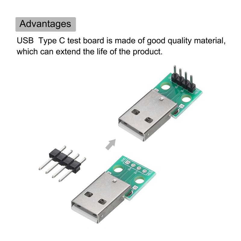 sourcing map 10 Pcs USB Breakout Board USB 2.0 to