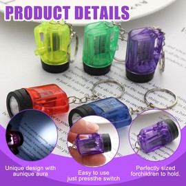Pack of 30 Mini Torch Keyrings, 4 cm Small LED Mini Torch, Mini Torch Torch, Children's Handlamp, Colourful Children's Torch Toy, for Children Party Bags, Camping, Hiking