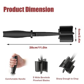 Meat Chopper, Meat Masher Multifunctional Heat Resistant Masher and Mix, Hamburger Mince Masher, Non Stick Cookware for Hamburger Meat, Minced Meat, Butter, Potato