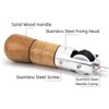 Fyearfly Leather Tool Awl, DIY Leather Craft Sewing Awl Hole,