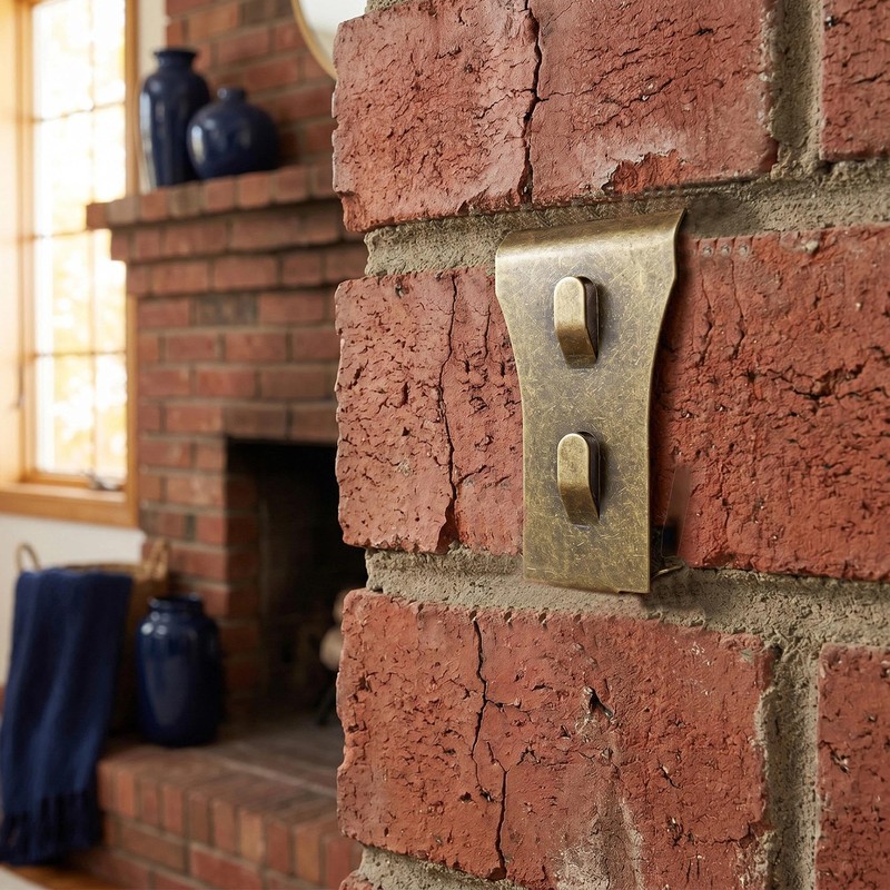 12 Pcs Brick Clips for Hanging, Heavy Duty No Drill