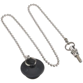 LIXIL INAX PBF-5G-6 Rubber Stopper with Chain for Bathtubs, Small, Chain Length 25.6 inches (650 mm)