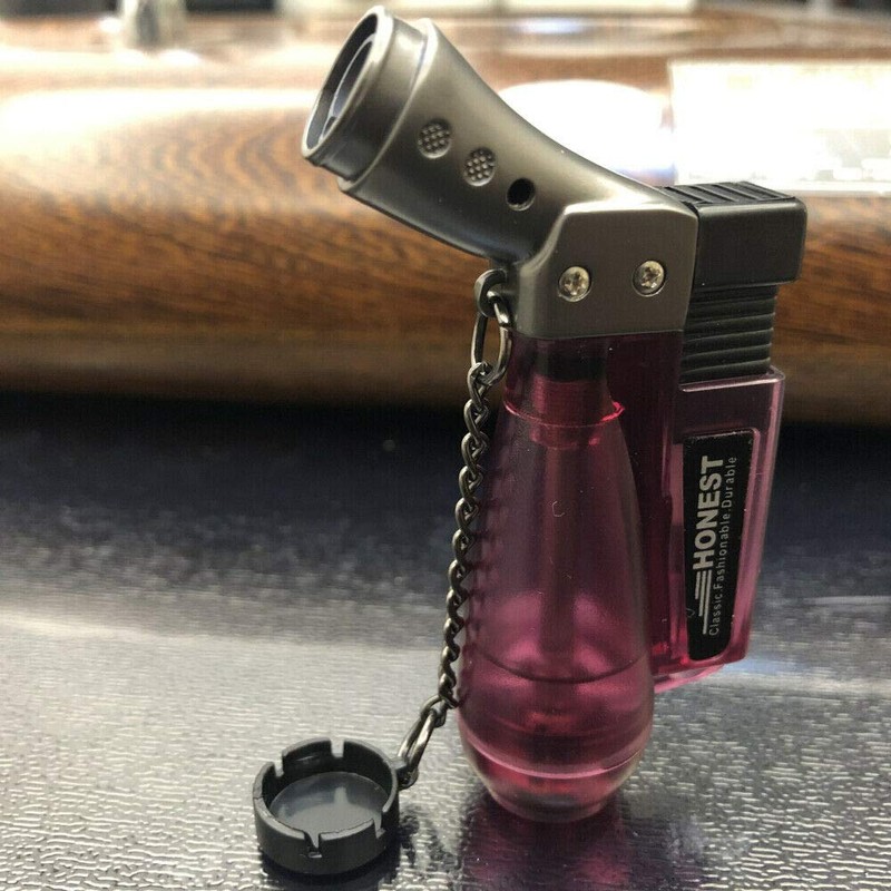 Jet Torch Flame Lighter Windproof 1300'C Adjustable Flame Refillable Butane