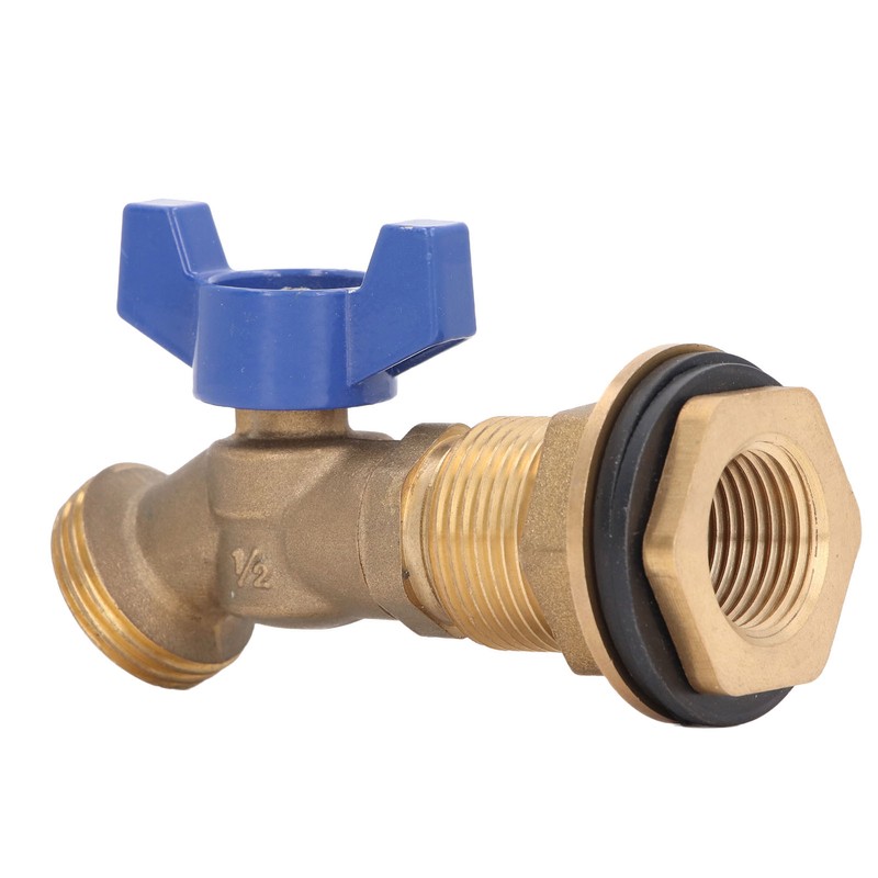 Brass Ball Valve Quarter Turn Water Tank Spigot Rain Barrel