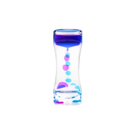 Liquid Bubble Motion Sensory Timer Tube Liquid Motion Timer Bubble Sensory Tube Rectangular Sensory Relaxation Water Toy, Bubble Timer, Bubbler for Sensory Play, Fidget Toy (4-Pack)
