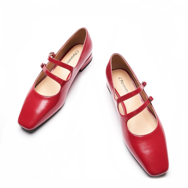 C.Paravano Women's Flats Mary Jane Flats Ballet Flats for Women