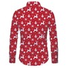 Alisister Men’s Christmas Shirt, Funny 3D Print Christmas Casual Shirt,