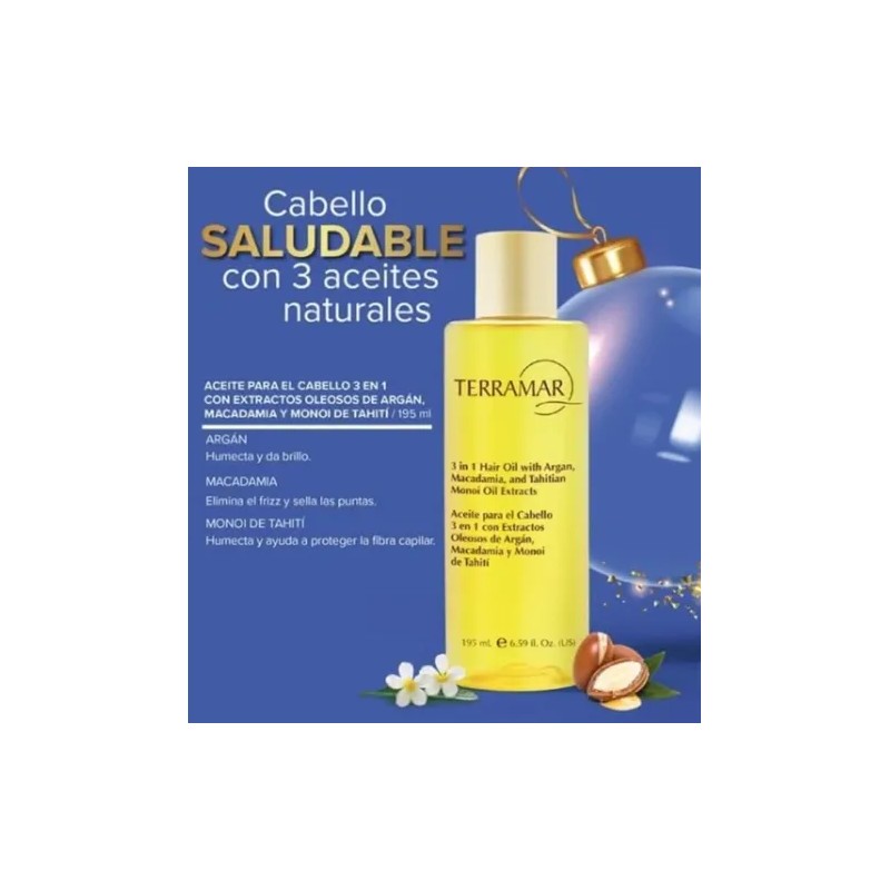 Pack Terramar Óleo Shampoo Acondicionador Exfoliante + Regal