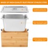 AQQHSAIN Compost Bin with Lid 1.2 Gal Countertop Compost Kitchen