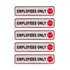 Employees Only - Stop Label Set - Pack of 5
