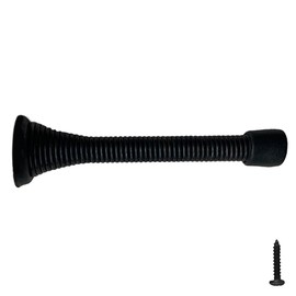 Design House Spring Door Stop Wall Protector with Rubber Tip – Matte Black Spring Door Stoppers 20-Pack – Design House, 188193