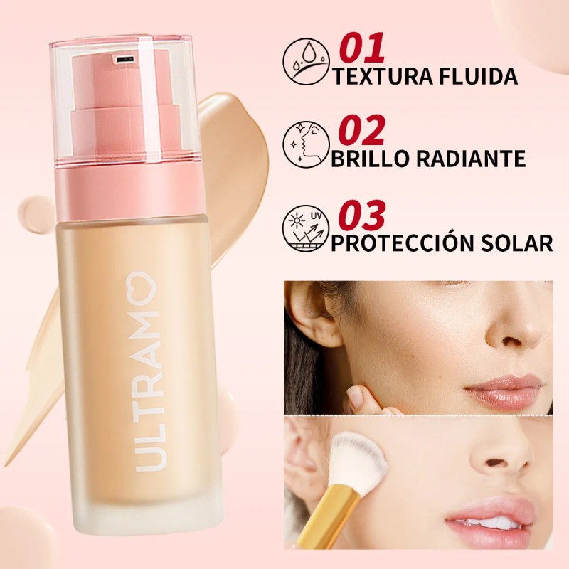 Base De Maquillaje Acabado Mate Ultramo Spf 15 Alta Duración