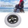 6in Electric Wheelchair Wheel Noiseless Aluminum Alloy Hub Rubber Inflatable