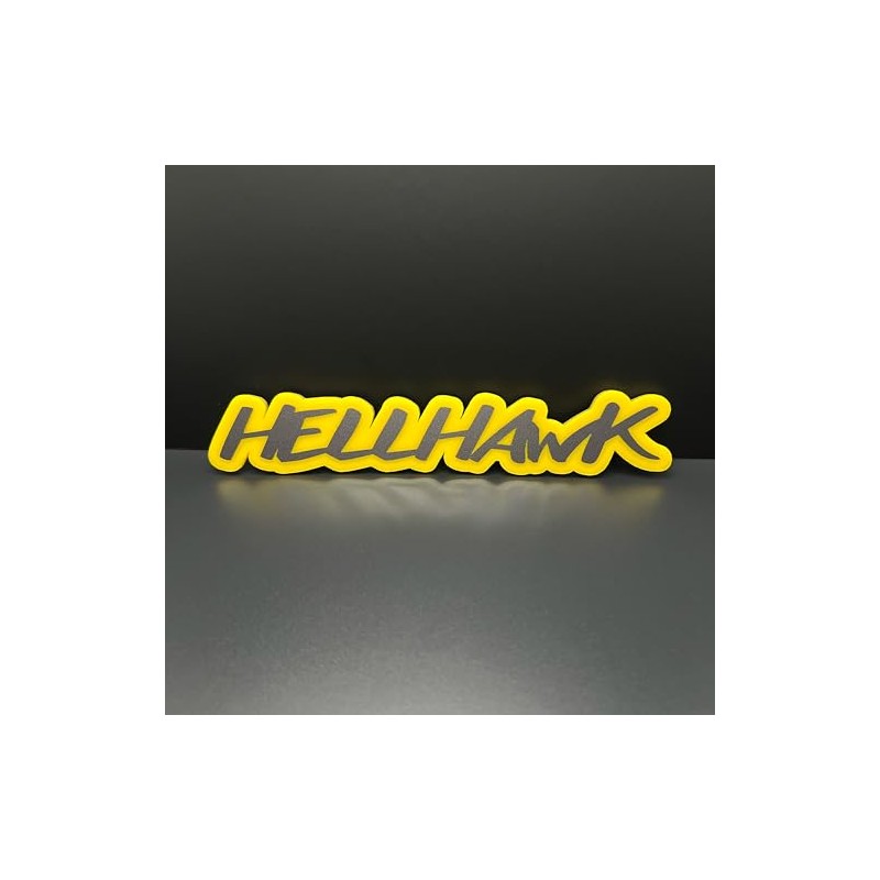Factotum MotorSports HELLHAWK Emblem fits WK2 Trackhawk Fender liftgate Badge