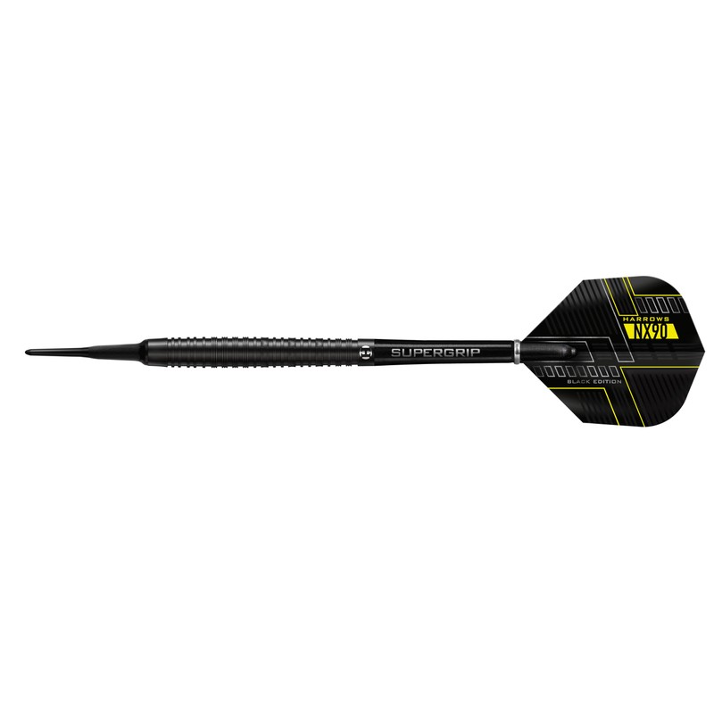 Harrows NX90 Black Soft Tip 90% Tungsten Darts Set 18g