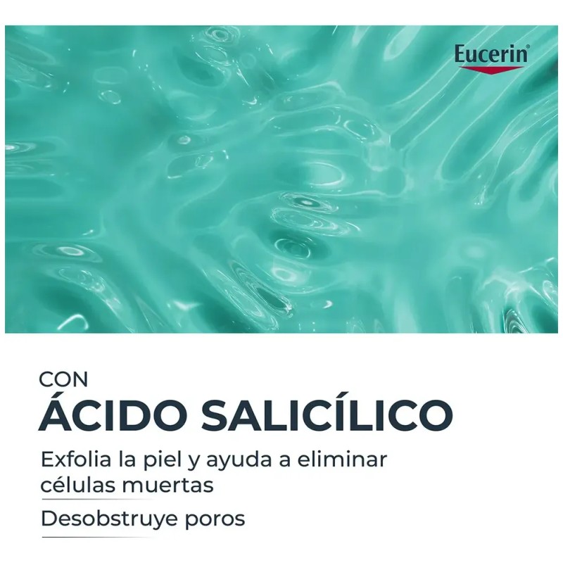 Eucerin Dermopure Gel Limpiador Facial Concentrado Piel Grasa Día/Noche 400ml
