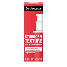 Neutrogena Suero rejuvenecedor de textura obstinada con 10% niacinamida y 4% neoglucosamina diseñado para propensos al acné, mejora el tono de piel de
