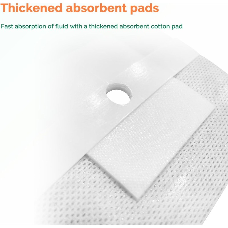 Split Drain Adhesive Bandages 4" x 4" 10Pcs PD Catheter