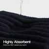 ecolook Black Bath Towel Set of 2, 31 x 63