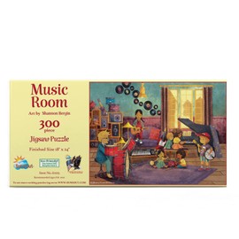 SUNSOUT INC - Music Room - 300 pc Jigsaw Puzzle by Artist: Shannon Bergin - Finished Size 18" x 24" Music - MPN# 61023