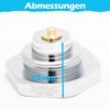 BLUMKRAFT 2 Pcs Radiator Adapter Connector M38 x 1.5 Modern