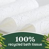 Aria 100% Recycled Toilet Paper, 1 Pack of 6 Rolls,